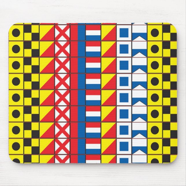 Tapis De Souris Voir le mousepad de drapeaux de Worthy_Signal (Devant)
