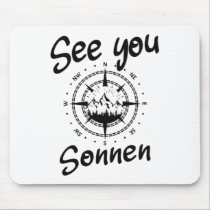 Tapis De Souris Voir Vous Randonnée Sonnen Allemagne Vacances Ski 