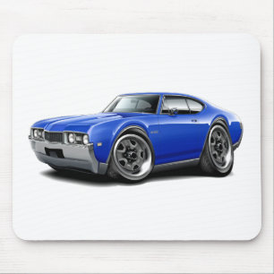 Tapis De Souris Voiture 1968 de bleu d'Olds 442