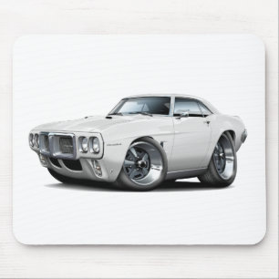 Tapis De Souris Voiture 1969 de blanc de Firebird