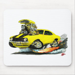 Tapis De Souris Voiture 1969 Jaune-Noire de Camaro Z28