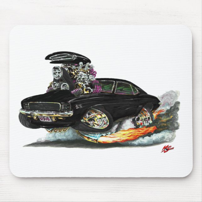 Tapis De Souris Voiture 1969 noire du RS solides solubles de (Devant)