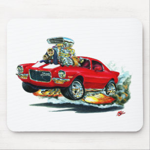 Tapis De Souris Voiture 1970-72 Rouge-Blanche de Camaro