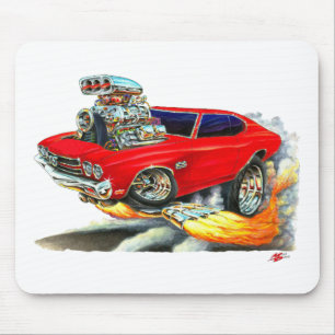 Tapis De Souris Voiture 1970 de rouge de Chevelle