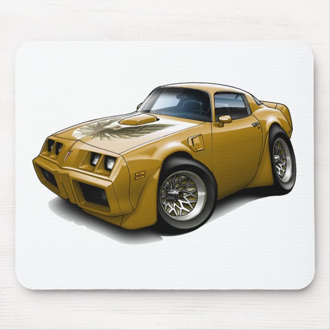 Tapis De Souris Voiture 1979-81 d'or du transport AM (Devant)