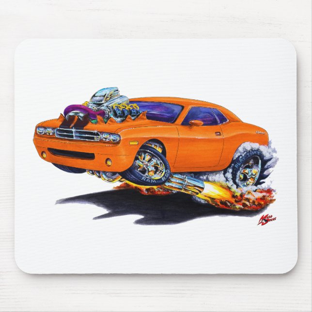 Tapis De Souris Voiture 2008-10 d'orange de challengeur (Devant)