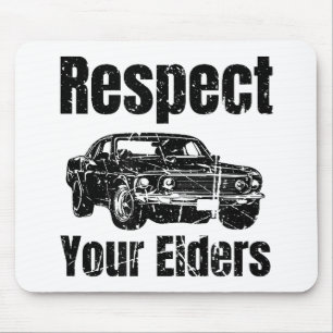 Tapis De Souris Voiture amusante - Respect Vintage Vos Aînés Class
