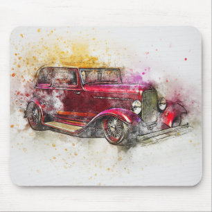Tapis De Souris Voiture antique vintage