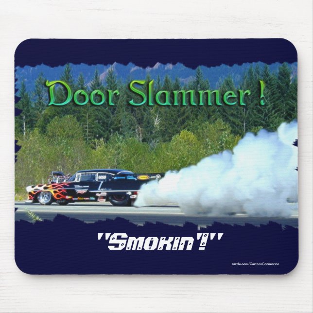 Tapis De Souris Voiture Classic Fumer Doorslammer Race Collectif (Devant)