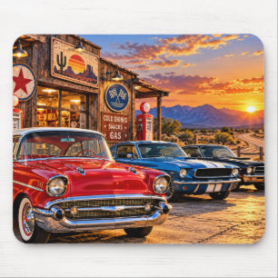 Tapis de souris Voiture Classique Vintage Coucher