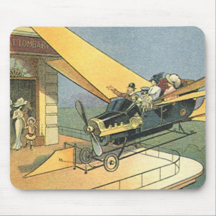 Tapis De Souris Voiture convertible Steampunk de science-fiction v