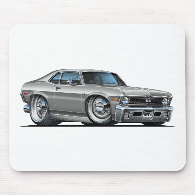 Tapis De Souris Voiture d'argent de nova de Chevy (Devant)