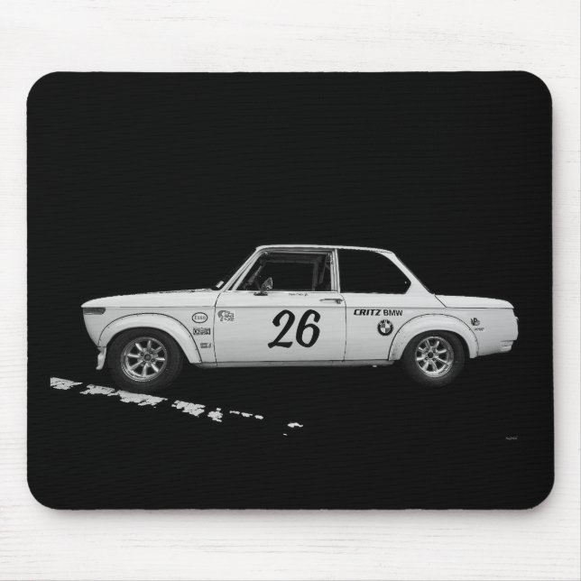 Tapis De Souris Voiture de course BMW vintage (Devant)