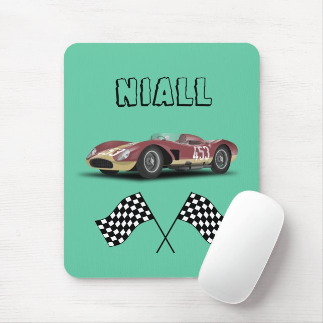 Tapis De Souris Voiture de course sportive personnalisée (Avec souris)