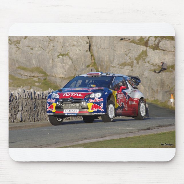 Tapis De Souris Voiture de rassemblement de WRC (Devant)