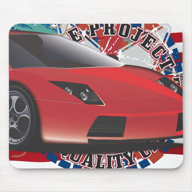 Tapis De Souris Voiture de sport (Devant)