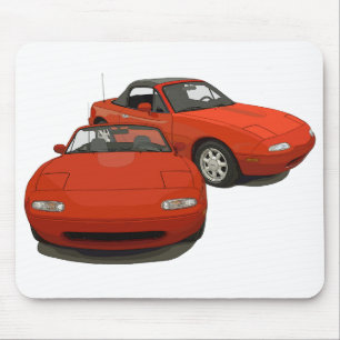 Tapis De Souris Voiture de sport Avenue Art Red