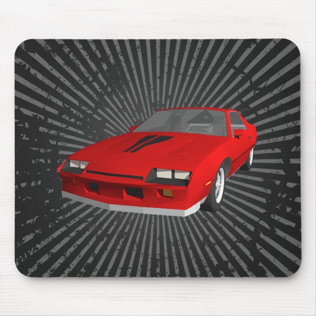 Tapis De Souris Voiture de sport Camaro des années 80 : Custom Mou (Devant)