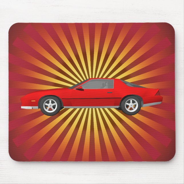 Tapis De Souris Voiture de sport Camaro des années 80 : Custom Mou (Devant)