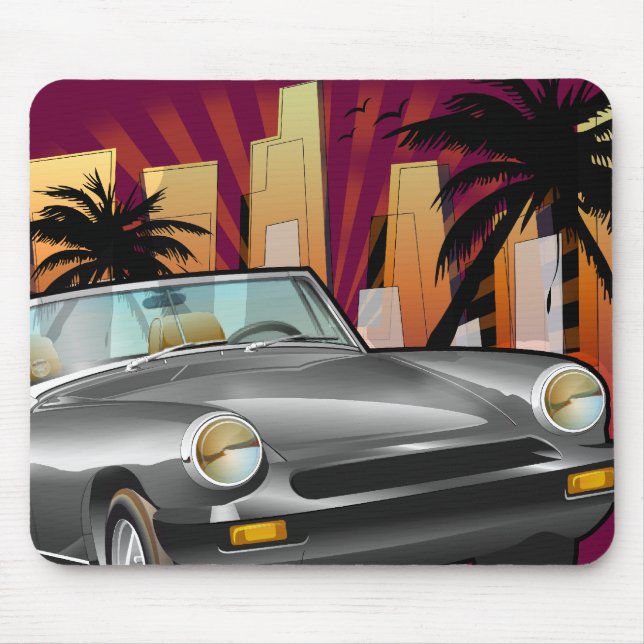 Tapis De Souris Voiture de sport classique (Devant)