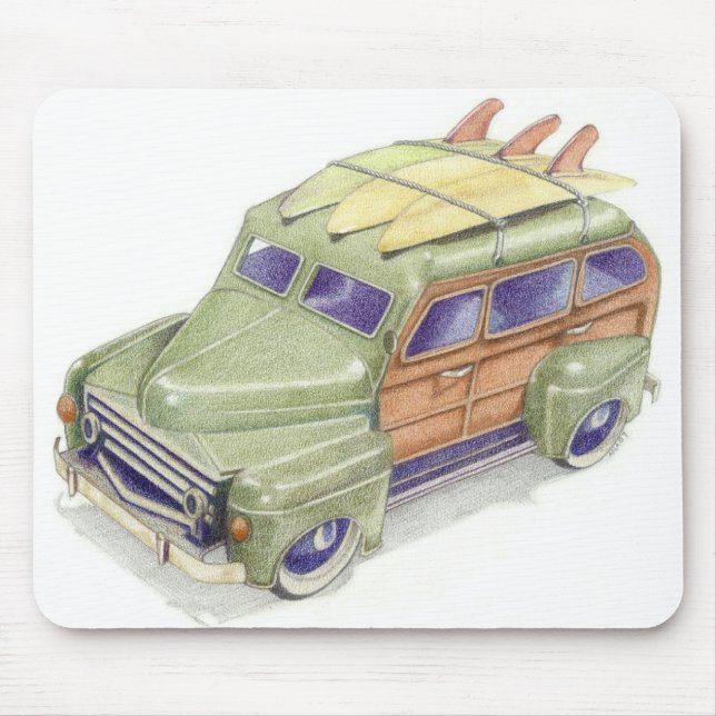 Tapis De Souris Voiture de Surf de jouets Mousepad (Devant)
