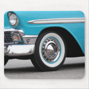 Tapis De Souris Voiture Retro 1956 Turquoise