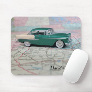 Tapis De Souris Voiture vintage 1955 sur la carte