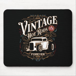 Tapis De Souris Voitures anciennes Hotrods Usa pour toujours Clic