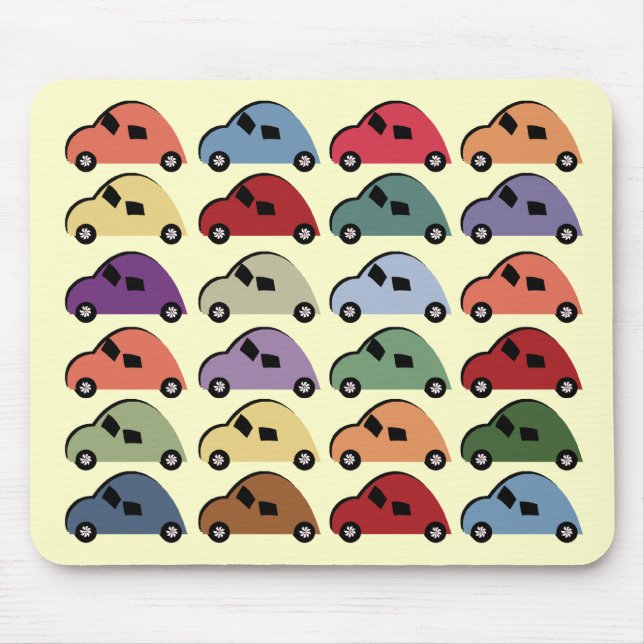 Tapis De Souris Voitures Mousepad de bande dessinée (Devant)