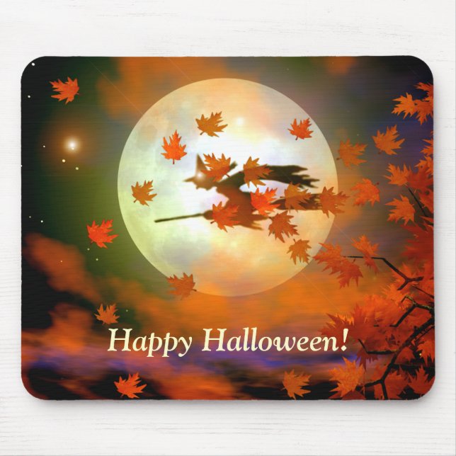 Tapis De Souris Vol Halloween Witch (Devant)