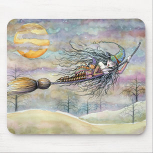 Tapis de souris Vol merveilleux la nuit d'Hallowee