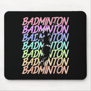 Tapis De Souris Volant de badminton drôle vintage joueur de badmin