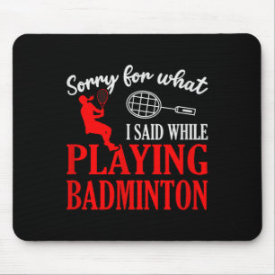 Tapis De Souris Volant de badminton Raquette Joueur de badminton 1