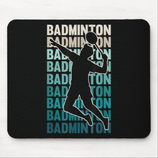 Tapis De Souris Volant de Badminton Rétro Vintage