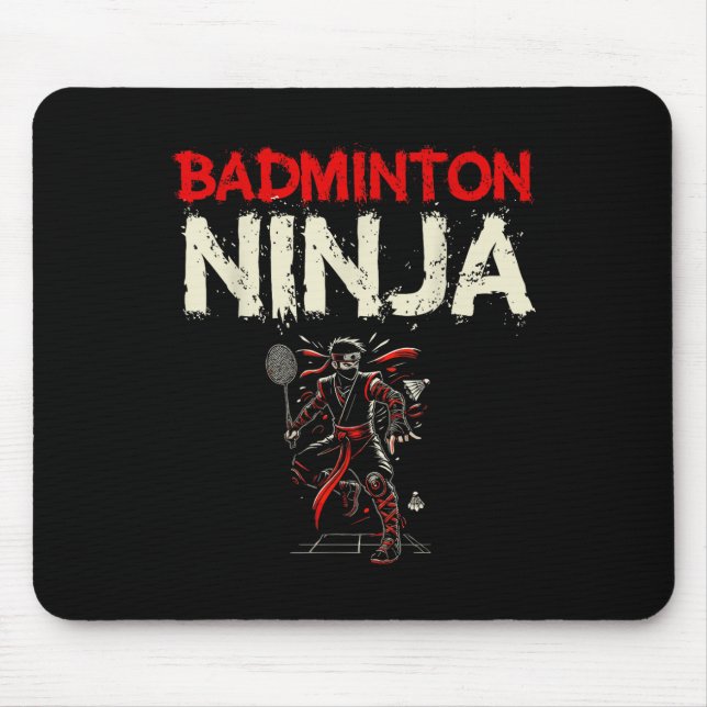 Tapis De Souris Volant de ninja de badminton  (Devant)