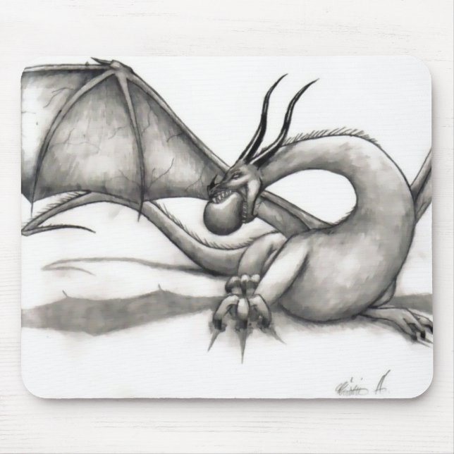 Tapis De Souris Volée Mousepad de dragon (Devant)