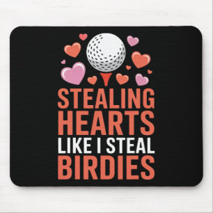Tapis De Souris Voler des cœurs comme je vole des birdies Golf Val