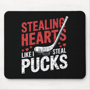 Tapis De Souris Voleurs de cœurs de hockey comme je vole une Valen