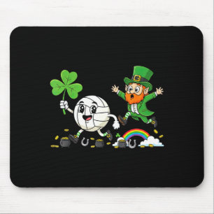 Tapis De Souris Volleyball trèfle shamrock Saint-Patrick femmes