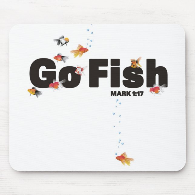 Tapis De Souris Vont les poissons Mousepad (Devant)