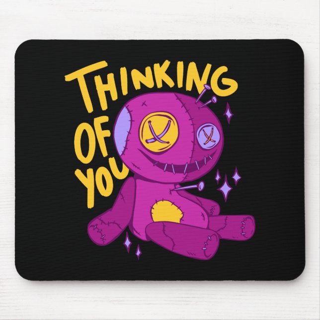 Tapis De Souris Voodoo Doll - THINKING OF YOU (Devant)