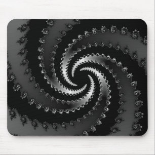 Tapis De Souris Vortex foncé fractal