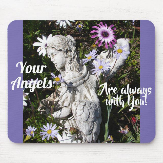Tapis De Souris Vos anges sont toujours avec vous Floral Angel (Devant)