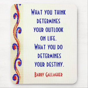 Tapis De Souris Vos citations de motivation Mousepad d'attitude