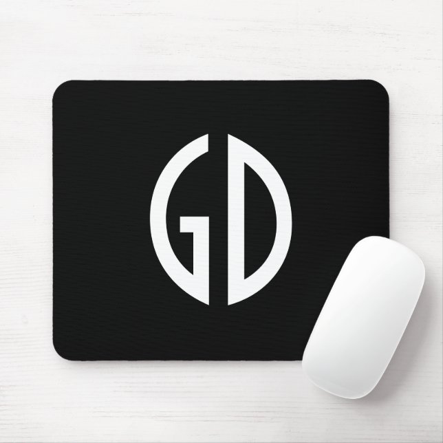 Tapis De Souris Vos idées de monogramme simplement 1 (Avec souris)