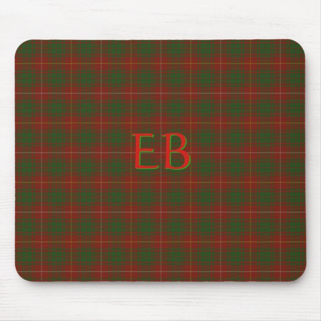 Tapis De Souris Vos initiales sur Bruce Clan tartan (Devant)