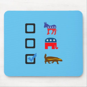 Tapis De Souris Vote pour Honey Badger