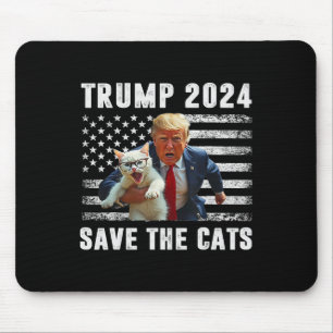 Tapis De Souris Votez Trump 2025 Drôle Sauvez Les Chats 