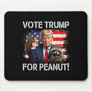 Tapis De Souris Votez Trump pour Peanut l'écureuil 4