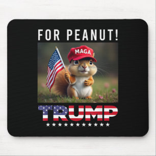 Tapis De Souris Votez Trump pour Peanut l'écureuil Trump 2024